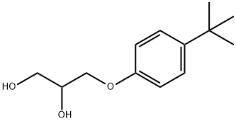 1,2-Propanediol, 3-[4-(1,1-diMethylethyl)phenoxy]- Structure