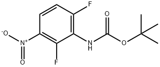 CarbaMic acid, (2,6-difluoro-3-nitrophenyl)-, 1,1-diMethylethyl ester (9CI) Struktur