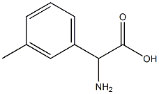 AMino-(3-Methylphenyl)-acetic acid 化学構造式