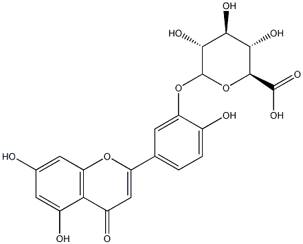 木犀草素-3'-葡萄糖醛酸苷,53527-42-7,结构式
