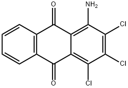 1-氨基-2,3,4-三氯蒽-9,10-二酮, 5355-87-3, 结构式