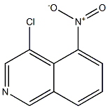 4-氯-5-硝基异喹啉 结构式