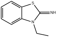 3-エチル-2(3H)-ベンゾチアゾールイミン 化学構造式