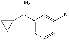 (3-BROMOPHENYL)(CYCLOPROPYL)METHANAMINE 化学構造式