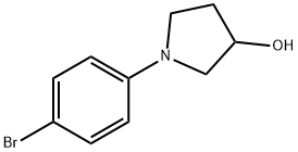 1-(4-BroMophenyl)-3-pyrrolidinol Struktur