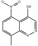 8-Methyl-5-nitrocinnolin-4(1H)-one Struktur