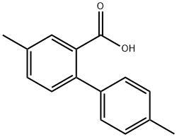 2-(4-メチルフェニル)-5-メチル安息香酸 化学構造式