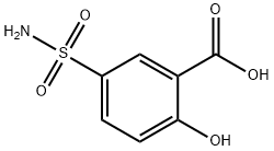 2-羟基-5-氨基磺酰基苯甲酸, 5378-41-6, 结构式