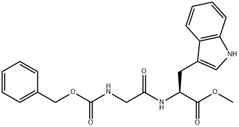 CARBOBENZYLOXYGLYCYL-L-TRYPTOPHAN METHYL ESTER 结构式
