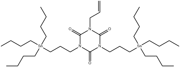 1-(2-Propenyl)-3,5-bis[3-(tributylstannyl)propyl]-1,3,5-triazine-2,4,6(1H,3H,5H)-trione Structure