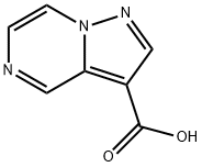 ピラゾロ[1,5-A]ピラジン-3-カルボン酸 化学構造式