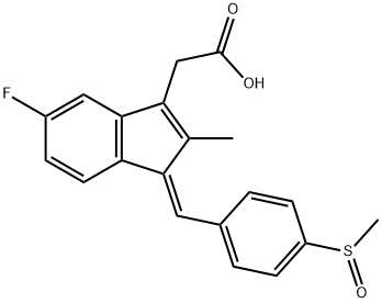 SULINDAC RELATED COMPOUND A (20 MG) (TRANS-SULINDAC) Struktur