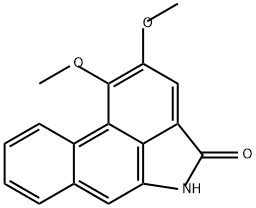 1,2-ジメトキシ-4,5-ジヒドロジベンゾ[cd,f]インドール-4-オン 化学構造式