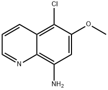5-氯-6-甲氧基喹啉-8-胺,5396-19-0,结构式