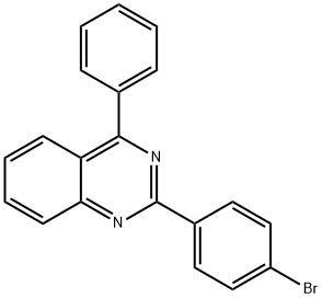 2-(4-溴苯基)-4-苯基喹唑啉 结构式
