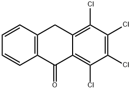 1,2,3,4-四氯蒽-9(10H)-酮, 54098-89-4, 结构式