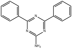 2-氨基-4,6-二苯基-1,3,5-三嗪 结构式