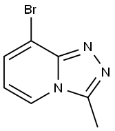 8-ブロモ-3-メチル-[1,2,4]トリアゾロ[4,3-A]ピリジン 化学構造式