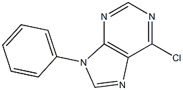 6-クロロ-9-フェニル-9H-プリン 化学構造式
