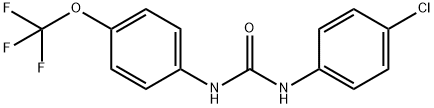 1-(4-氯苯基)-3-(4-(三氟甲氧基)苯基)脲, 54730-71-1, 结构式