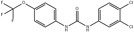 1-(3,4-Dichlorophenyl)-3-[4-(trifluoroMethoxy)phenyl]urea, 97% Struktur
