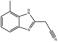 2-(7-甲基-1H-苯并[D]咪唑基-2-基)乙腈,55025-38-2,结构式
