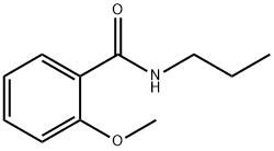 2-メトキシ-N-N-プロピルベンズアミド 化学構造式