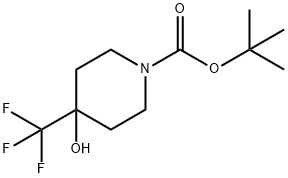 tert-butyl 4-hydroxy-4-(trifluoroMethyl)piperidine-1-carboxylate Structure