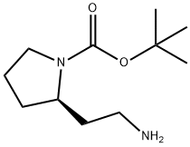 (R)-2-(AMINOETHYL)-1-N-BOC-PYRROLIDINE
 Struktur