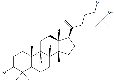 (24R)-5α-Dammara-20-ene-3β,24,25-triol Structure