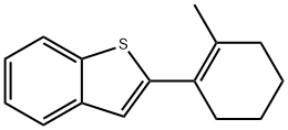 2-(2-甲基环己-1-烯-1-基)苯并[B]噻吩, 55084-50-9, 结构式