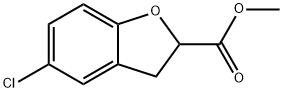 5-氯-2,3-二氢苯并呋喃-2-甲酸甲酯, 55169-15-8, 结构式