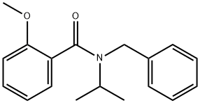 N-苄基-N-异丙基-2-甲氧基苯甲酰胺 结构式