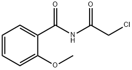 N-(2-氯乙酰基)-2-甲氧基苯甲酰胺 结构式