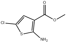 2-氨基-5-氯噻吩-3-甲酸甲酯, 55503-06-5, 结构式