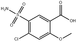 4-氯-2-甲氧基-5-氨基磺酰基苯甲酸 结构式