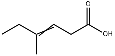 4-甲基-3-己烯酸,55665-79-7,结构式