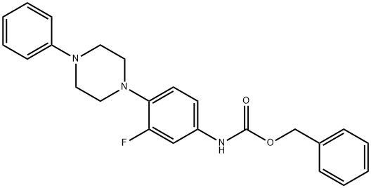 N-benzyloxycarbonyl-3-fluoro-4-(4'-phenylpiperazinyl)aniline Structure