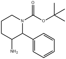 tert-butyl 3-aMino-2-phenylpiperidine-1-carboxylate 结构式