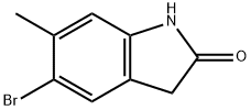 5-broMo-6-Methylindolin-2-one Structure