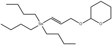 三丁基[(1E)-3-[(四氢-2H-吡喃-2-基)氧基]-1-丙烯-1-基]锡烷, 55723-10-9, 结构式