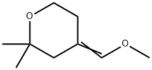 (Z)-4-(MethoxyMethylene)-2,2-diMethyltetrahydro-2H-pyran Struktur
