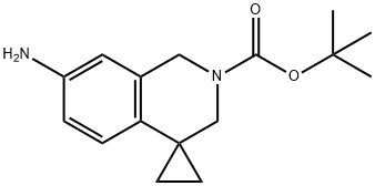 7'-AMinospiro[cyclopropane-1,4'(1'H)-isoquinoline]-2'(3'H)carboxylic Acid 1,1-DiMethyl Ester 结构式