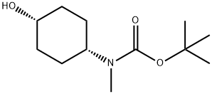 cis-(4-Hydroxy-cyclohexyl)-Methyl-carbaMic acid tert-butyl ester Struktur