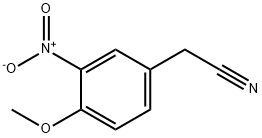 (4-Methoxy-3-nitro-phenyl)-acetonitrile 化学構造式