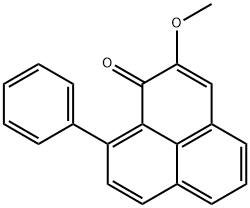 2-甲氧基-9-苯基-1H-萘嵌苯-1-酮,56252-05-2,结构式