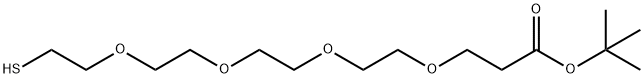 15-メルカプト-4,7,10,13-テトラオキサペンタデカン酸 化学構造式