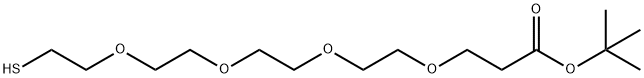 HS-PEG4-tBu Structure