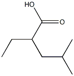 2-ethyl-4-Methylpentanoic acid Structure
