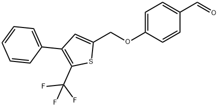 4-((4-phenyl-5-trifluoroMethyl-2-thienyl)Methoxy)benzaldehyde Structure